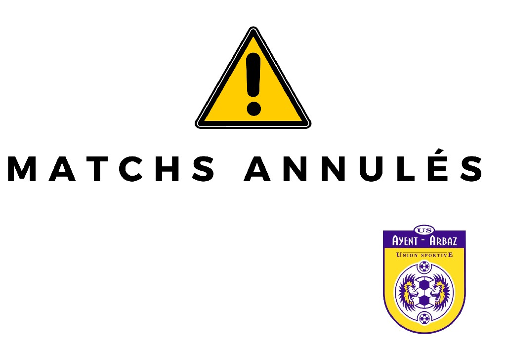 ANNULATION DES MATCHS À DOMICILE