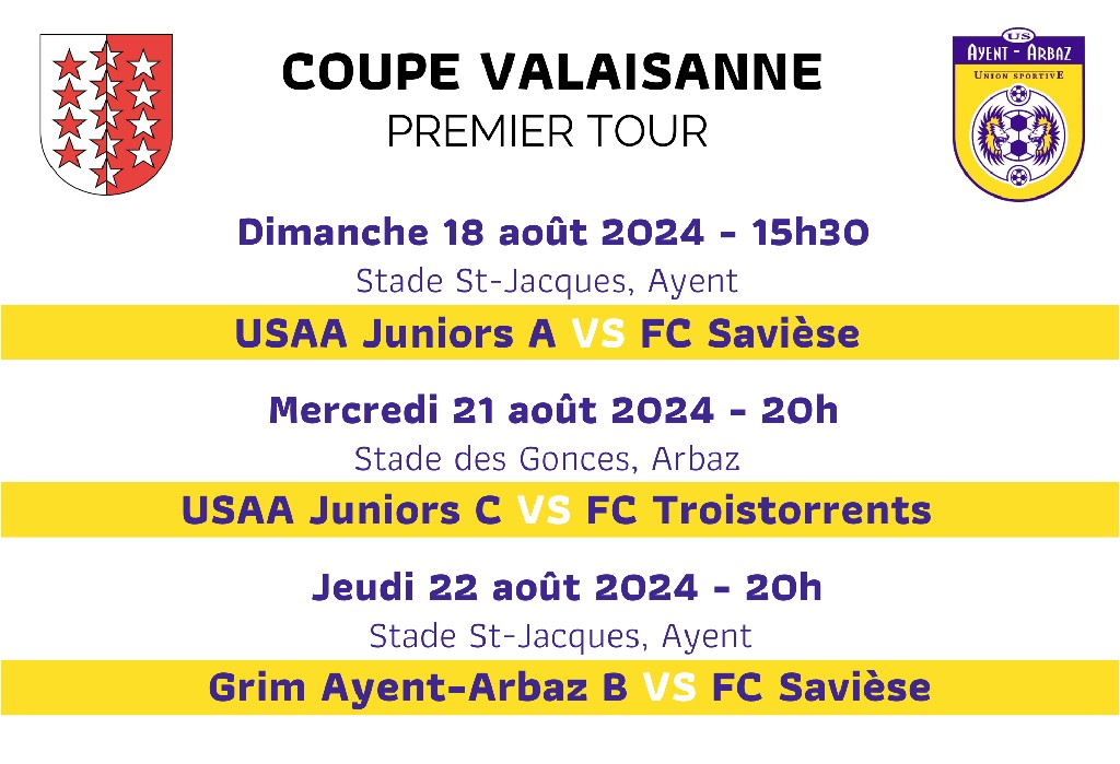 COUPE VALAISANNE - 1er Tour 2024-2025