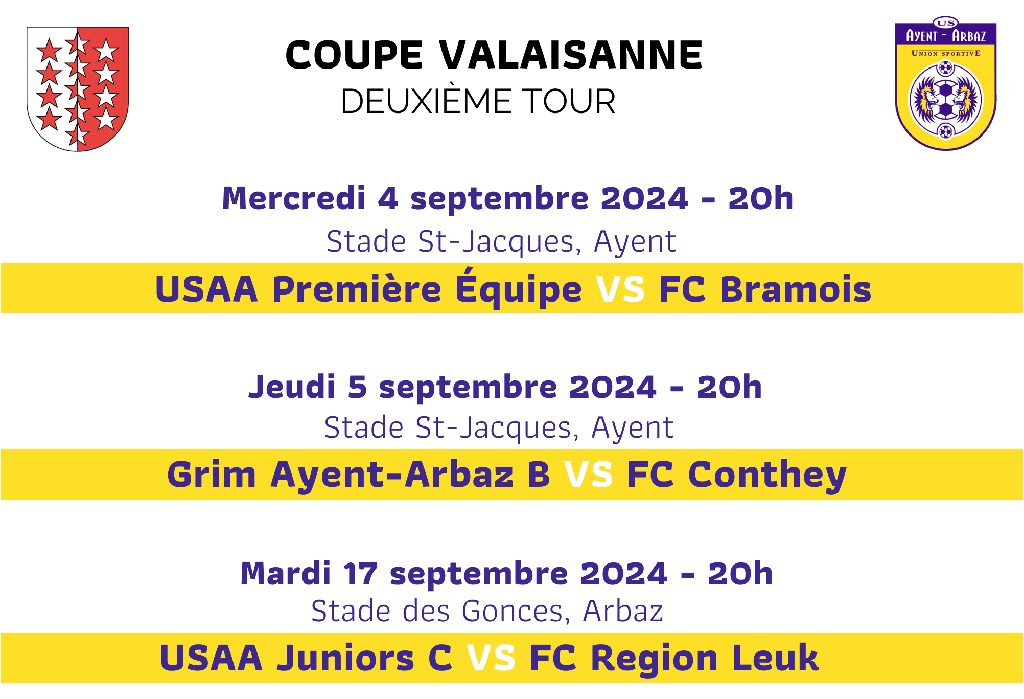 COUPE VALAISANNE - 2e Tour 2024-2025