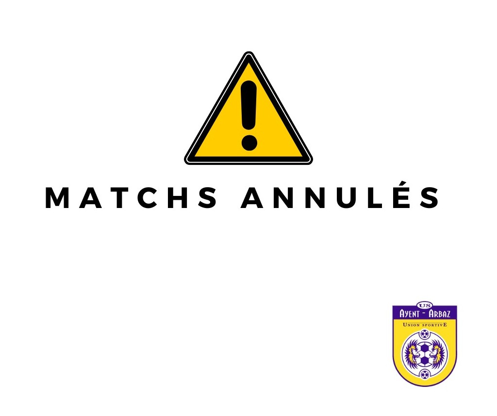 ANNULATION DES MATCHS À DOMICILE DU 25 OCTOBRE 2025