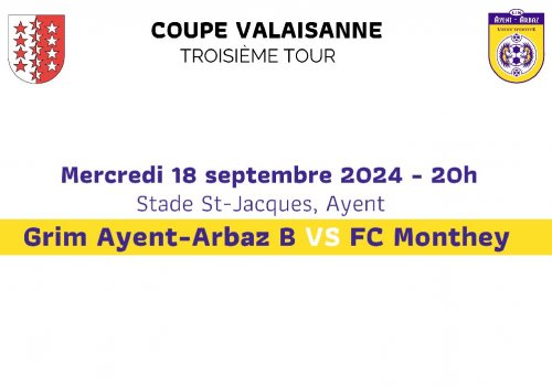 COUPE VALAISANNE - 3e Tour 2024-2025